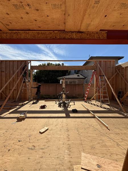 AV Framing job site photo, February 2026