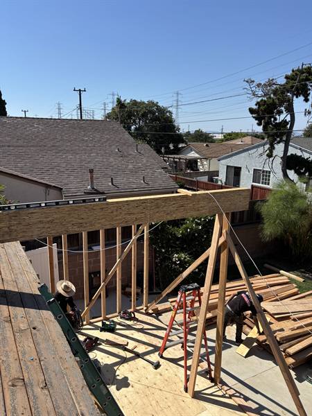 AV Framing job site photo, August 2025
