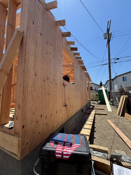 AV Framing job site photo, August 2025