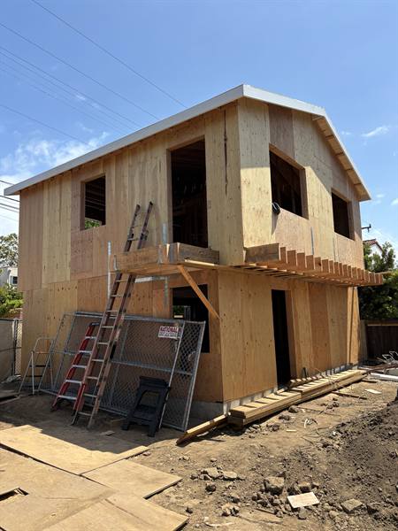 AV Framing job site photo, April 2025