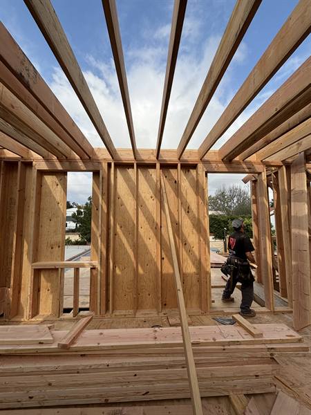 AV Framing job site photo, March 2025