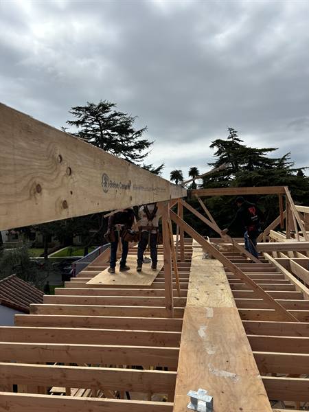 AV Framing job site photo, March 2025