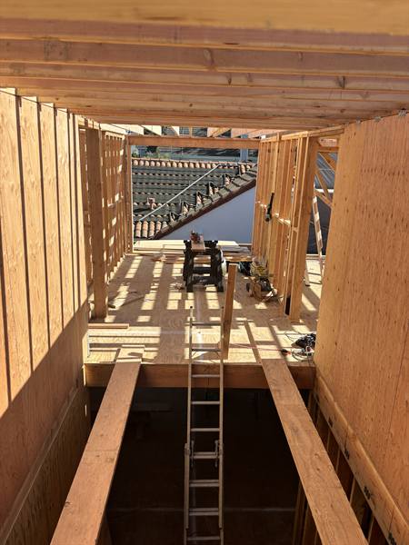 AV Framing job site photo, February 2025