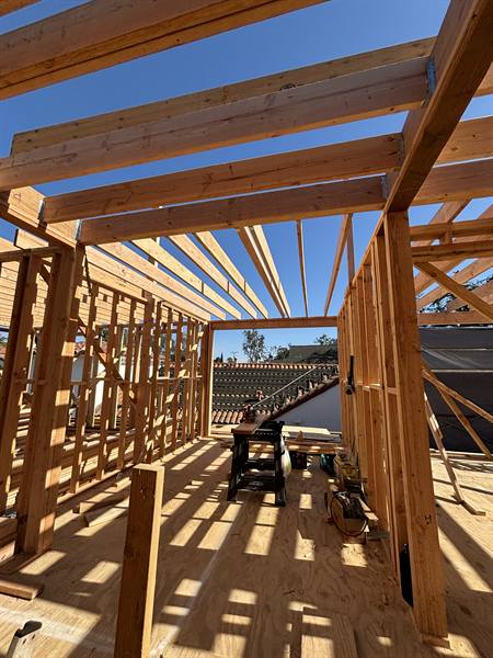 AV Framing job site photo, February 2025