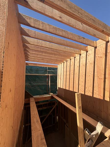 AV Framing job site photo, February 2025