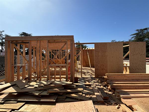 AV Framing job site photo, February 2025