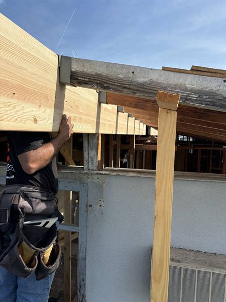 AV Framing job site photo, February 2025